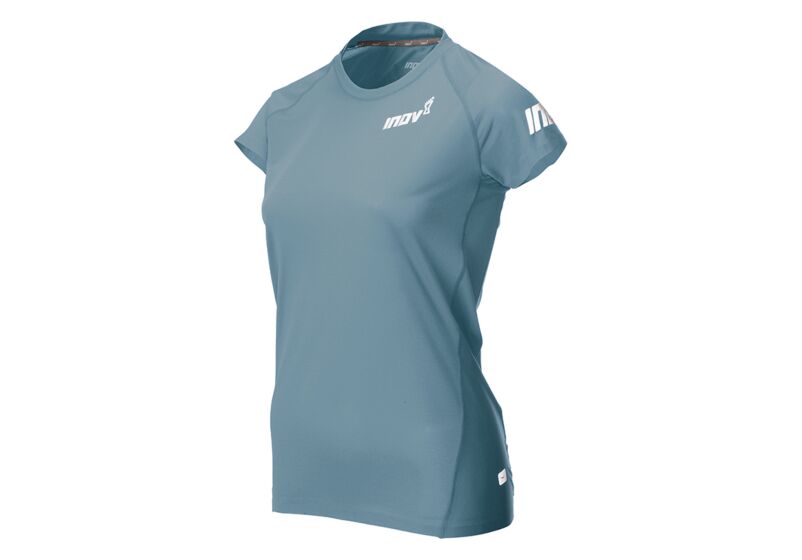 Inov-8 Base Elite Short Sleeve Womens Base Layer Blue Grey Philippines 70628PQEF